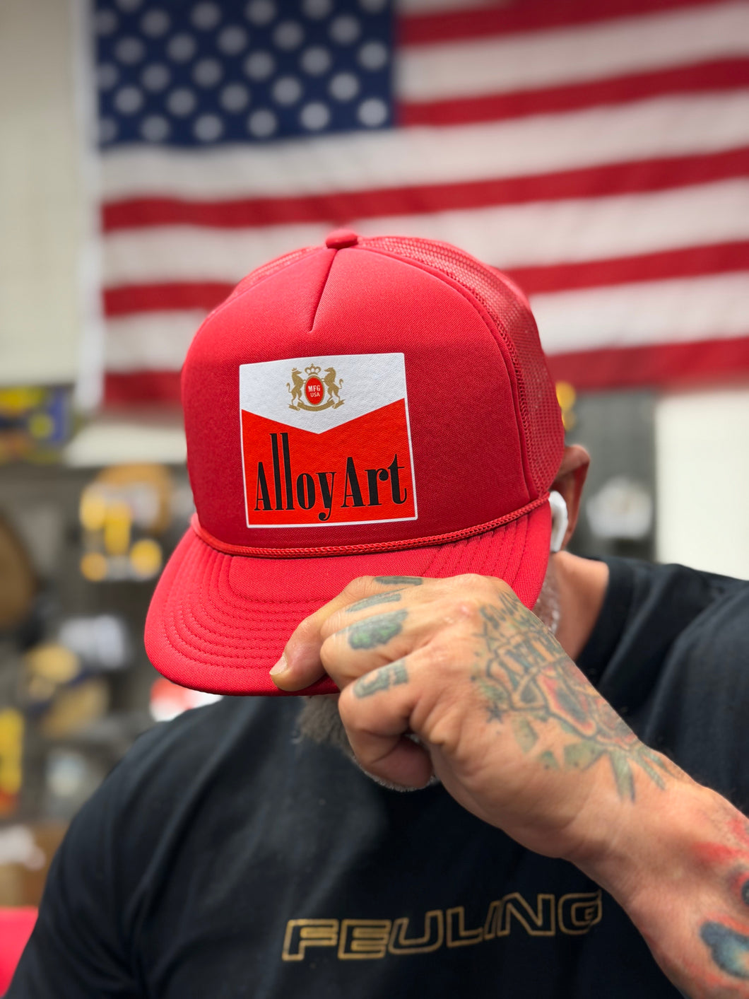 AA  “No Filter” Logo  Trucker Hat